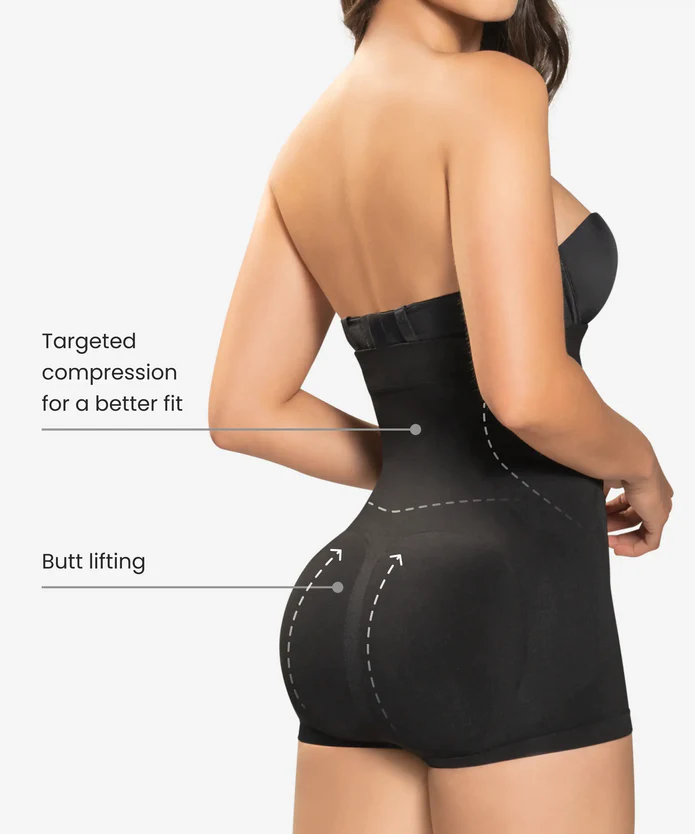 Seamless Under Bust Body Shaper in Boy-Short