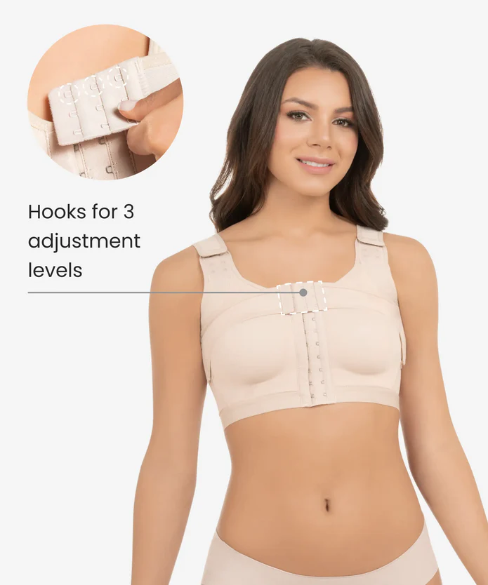 Adjustable Surgical Bra With Removable Band