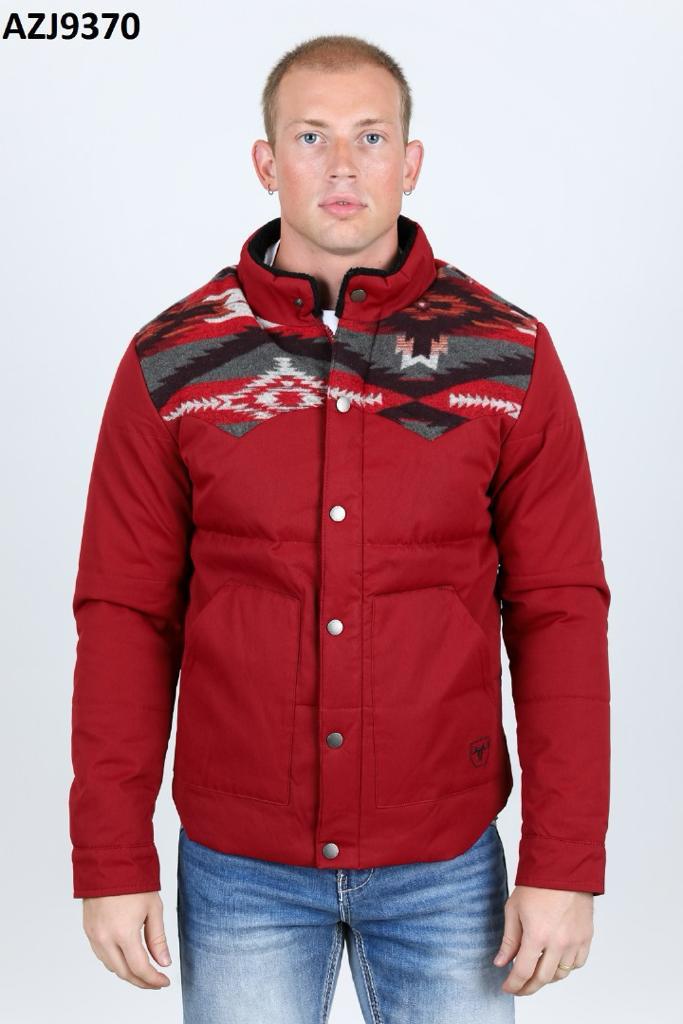 Cowboy Style Thermal Coat with Shoulder Desings