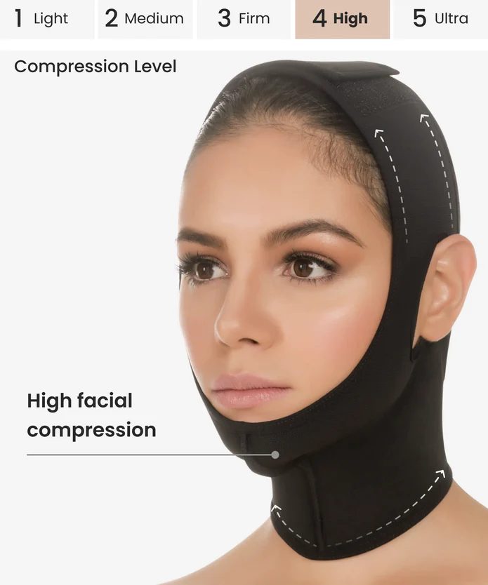 Post Surgery Compression Face Wrap