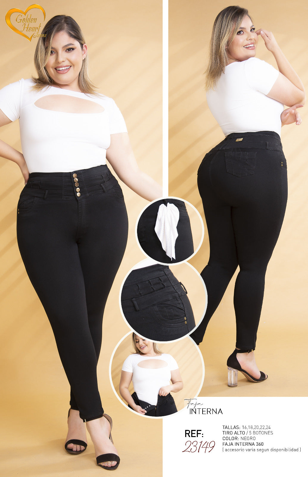 Celestial Denim Colombian Jeans Levantacola