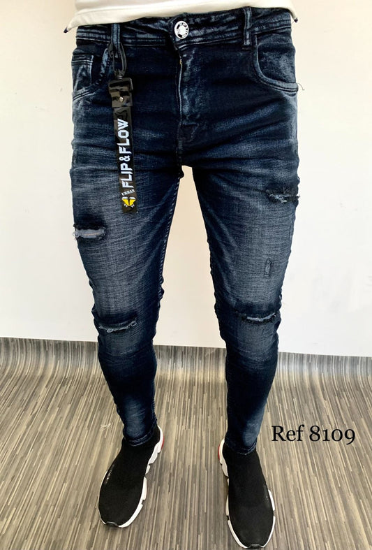Colombian Jeans Semi Ripped