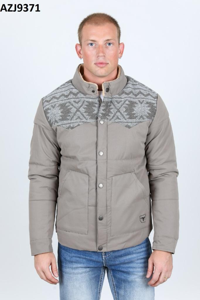 Cowboy Style Thermal Coat with Shoulder Desings