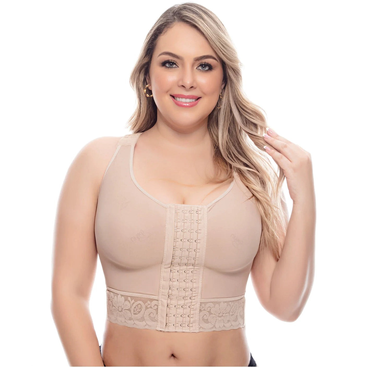 Post Op High Compression Waist Length Posture Corrector Bra