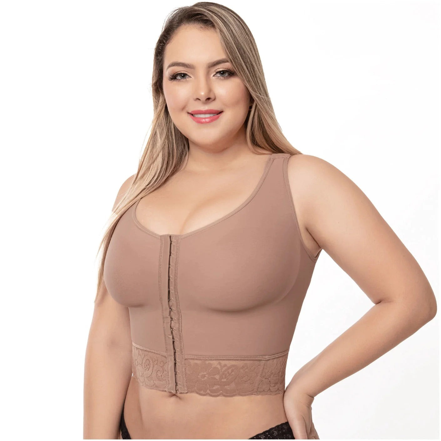 Post Op High Compression Waist Length Posture Corrector Bra