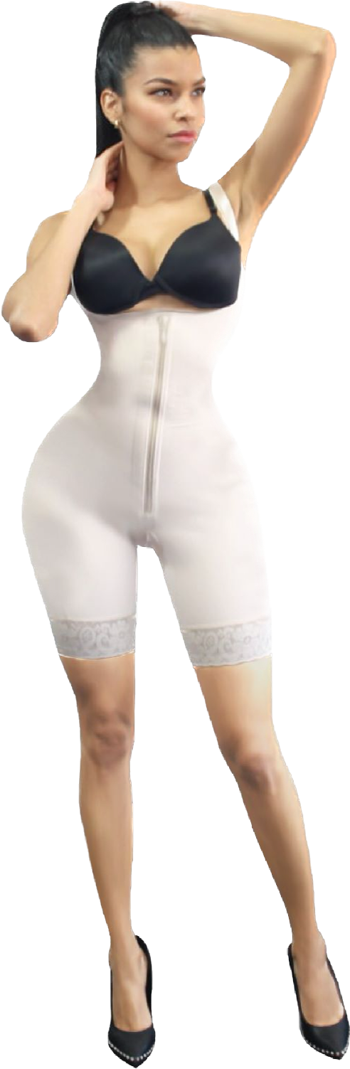 Ultra Butt Lifter with Open Buttocks Knee Length