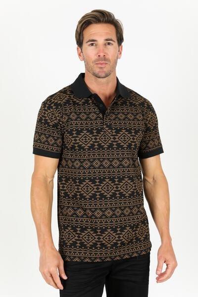 Cozy Aztec Polo Shirt