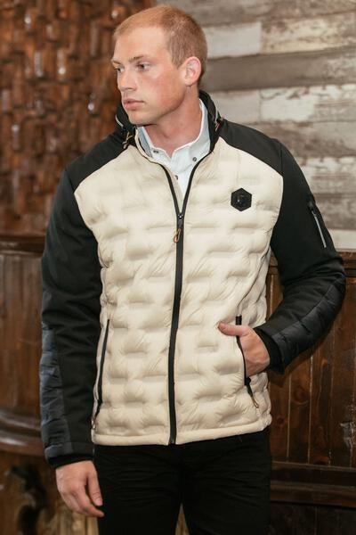 Packed Thermal Alined White Design Jacket