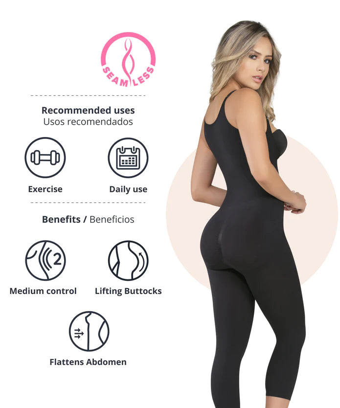 Seamless Targeted Compression Slimming Thermal Bodysuit