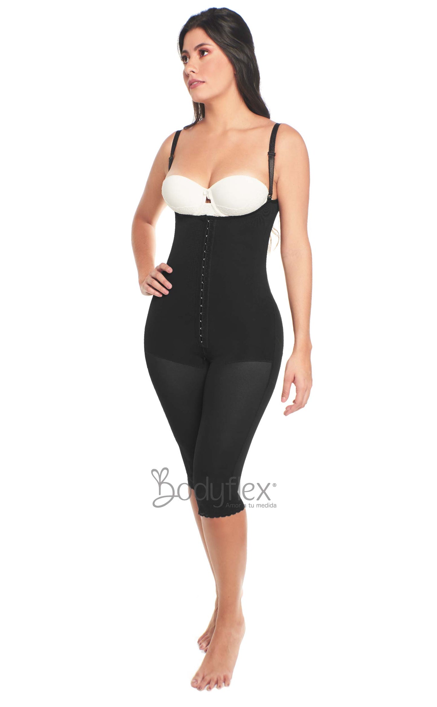 Fajas BodyFlex High-Control Knee Length with Thing Straps Ref 5008