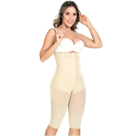 Silicone Strapless Knee-Length Faja