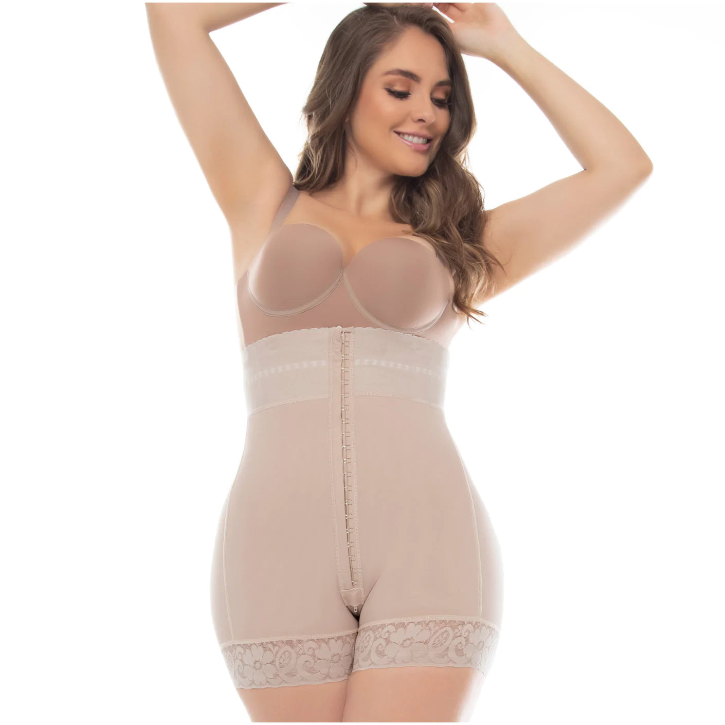 Fajas Uplady Strapless Butt Lifter Tummy Control Mid Thigh Ref 6204