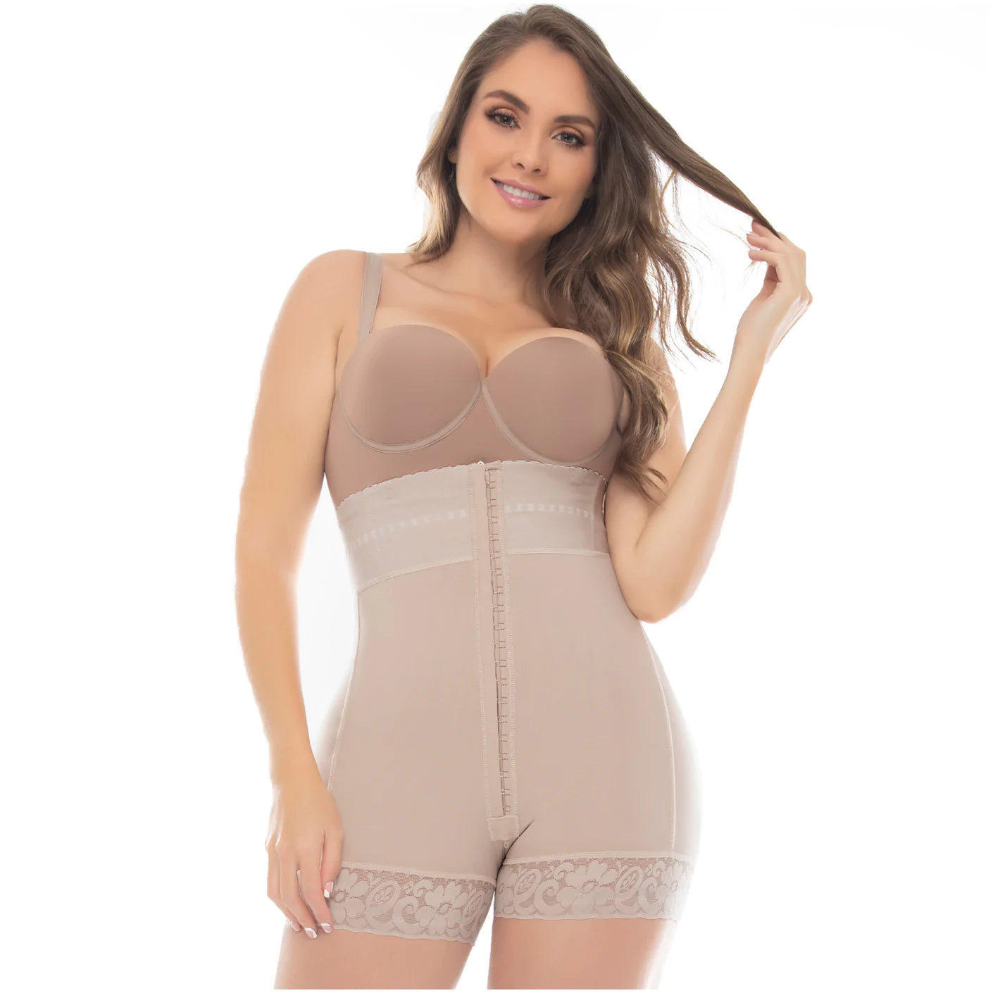 Fajas Uplady Strapless Butt Lifter Tummy Control Mid Thigh Ref 6204