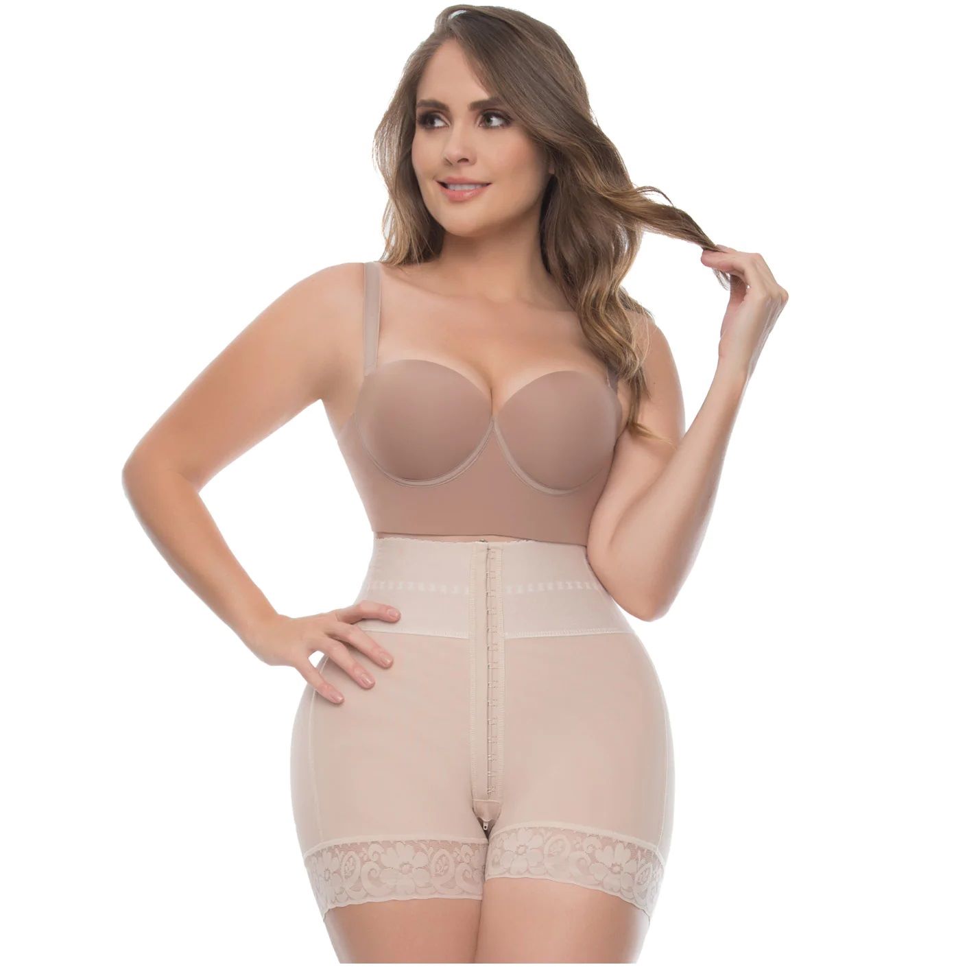 Fajas Uplady Butt Lifter Tummy Control High Waisted Mid Thigh Ref 6198