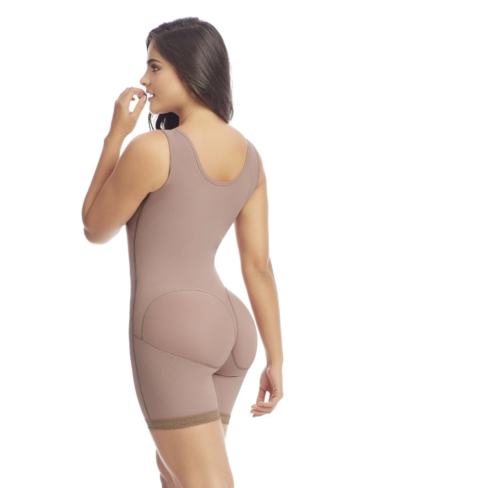 Fajas Delie High Compression Girdle Mid Thigh With Bra Fajate Ref 09215