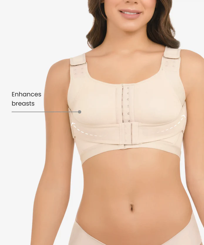 Adjustable Surgical Bra With Removable Band