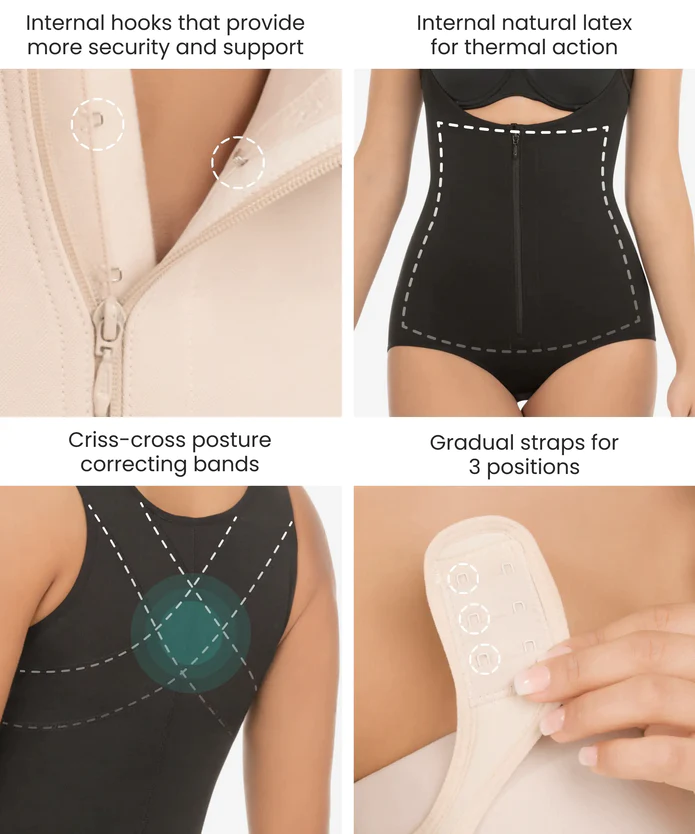 Thermal Body Shaper With Wide Straps