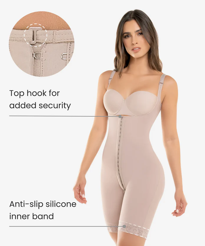 Hook Closure Bodysuit with Zip Crotch