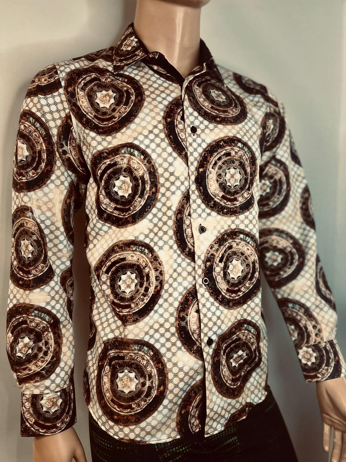 Mantral Design Long Sleeve Polo Shirt