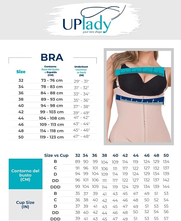 Fajas UpLady 6208 Post Surgery Bra with Sleeves for Women