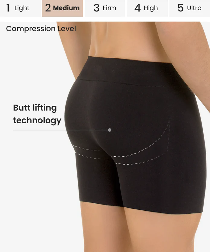 Seamless Butt-Lifter Control Boxer