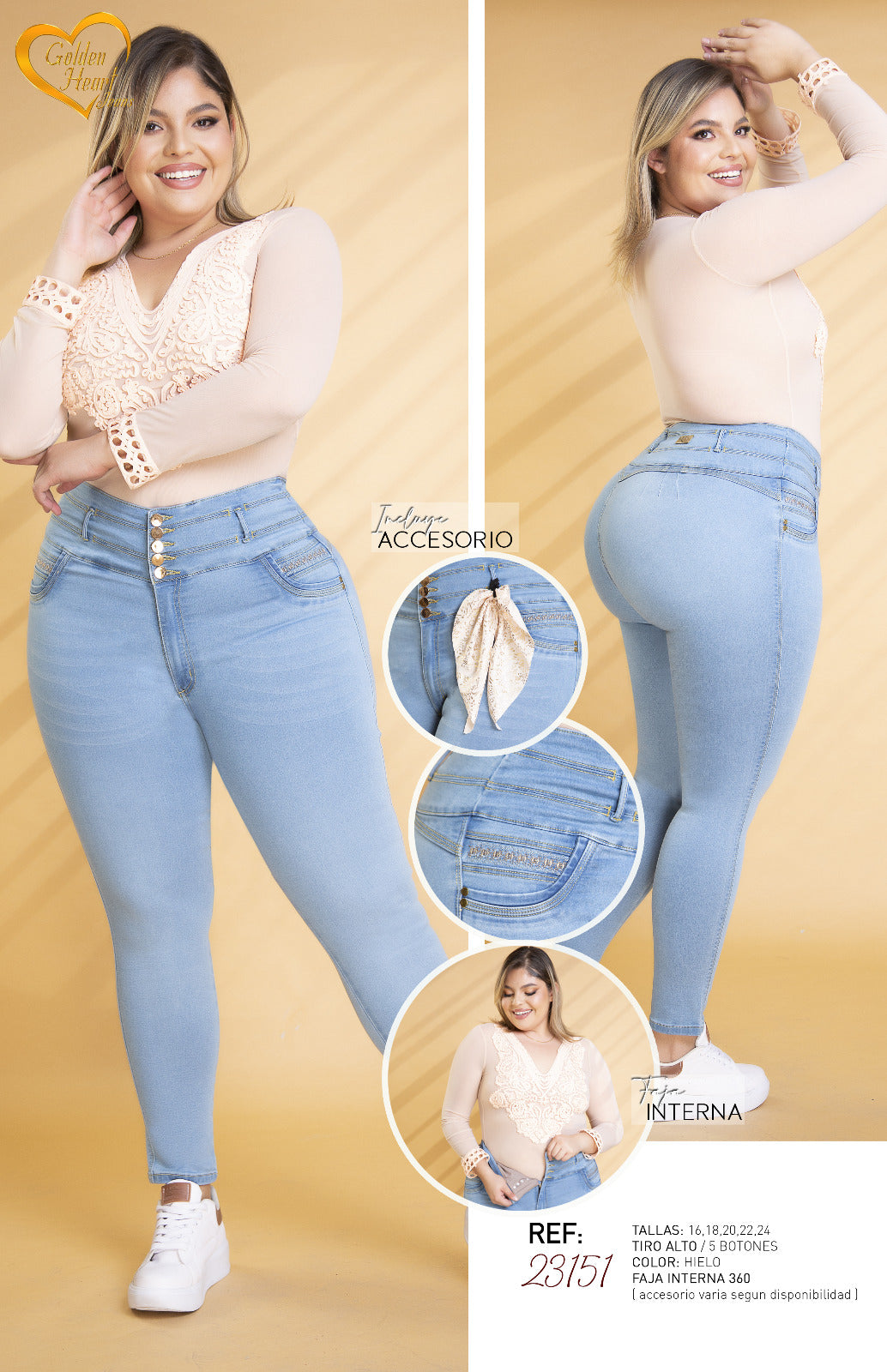 Mirage Chic Colombian Jeans Levantacola