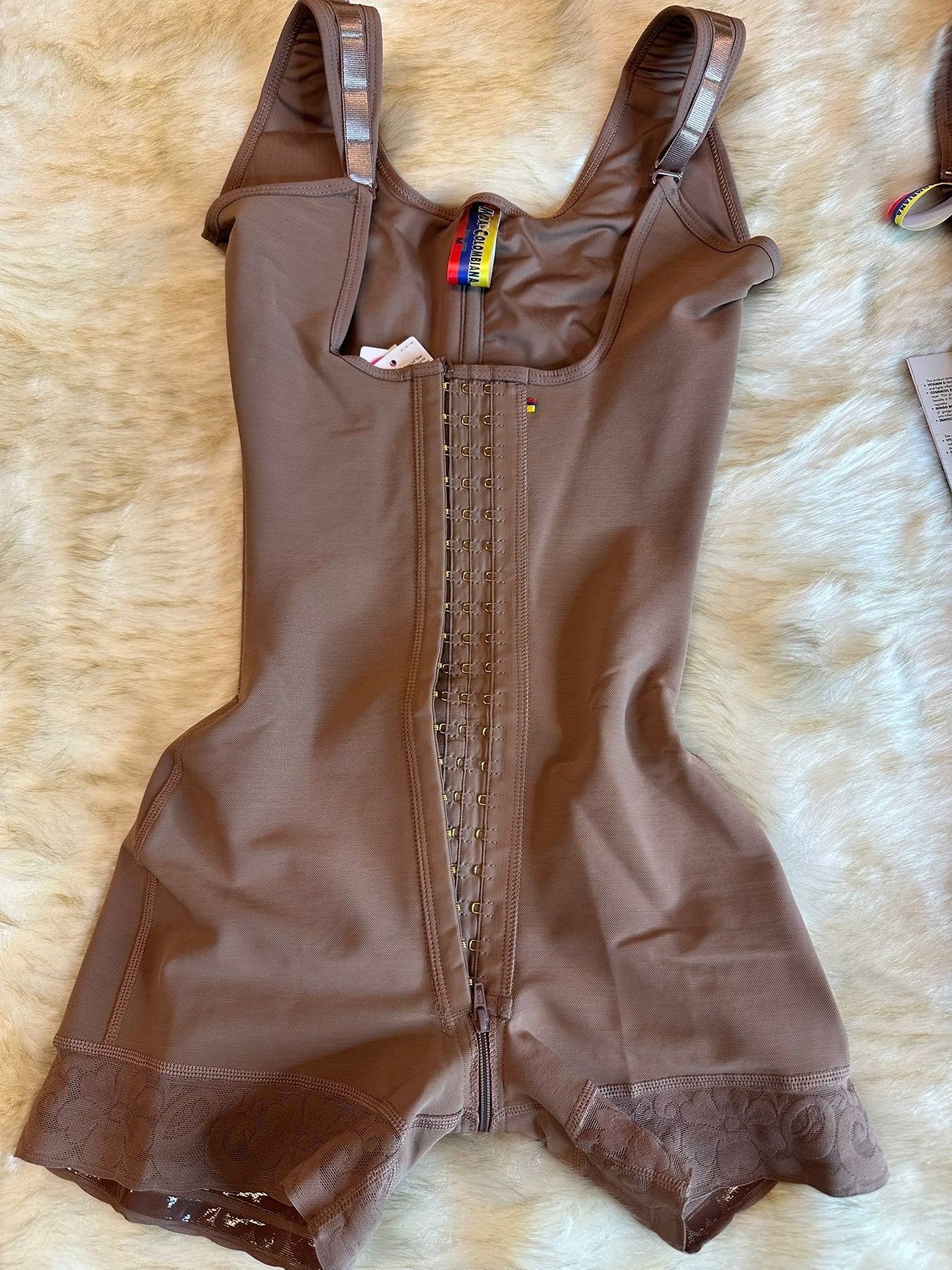 Post-Op Stage 3 Faja MC037 BBL & Liposuction – Waist Trainer with Padded Straps & 3 Support Rods