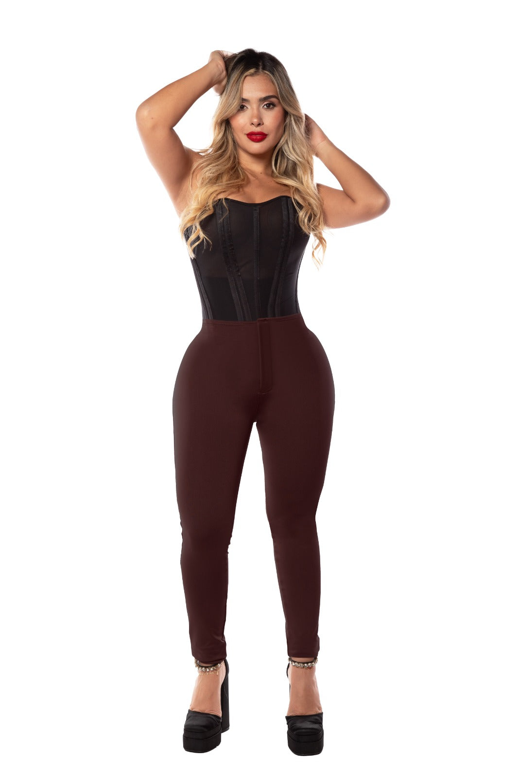 BodyLicios Skinny Shaping Leggings with Built-In Shapewear