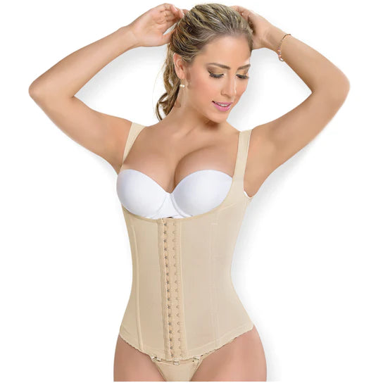 Waist Trainer With Covered Back & Wide Straps