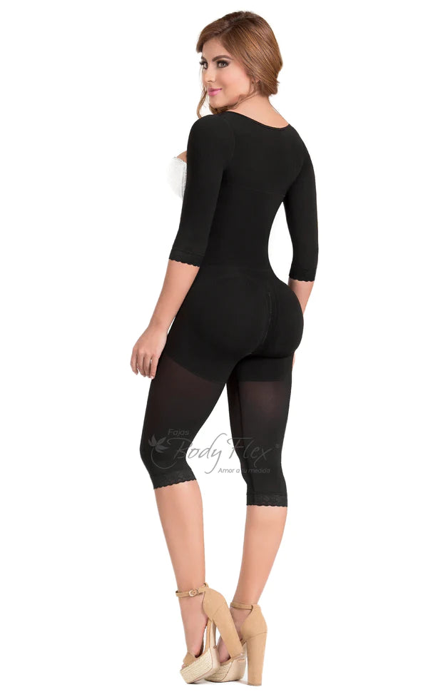 Knee Length Faja Abdomen Control with Sleeves